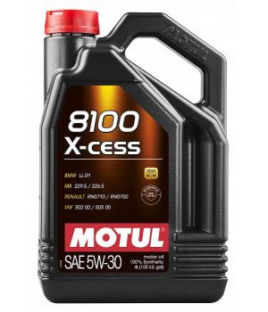 Моторное масло Motul 8100 X-cess 5W-30, 4л