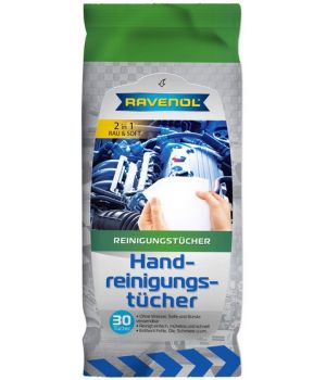 Салфетки влажные RAVENOL для рук, 30шт