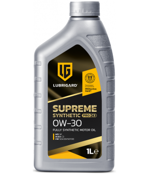 Моторное масло LUBRIGARD SUPREME SYNTHETIC PRO C3 0W-30, 1л