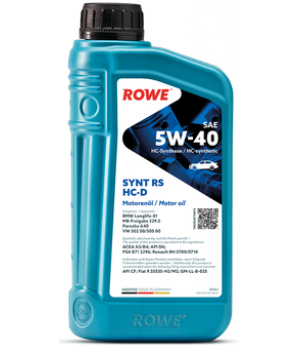 Моторное масло ROWE HIGHTEC SYNT RS HC-D 5W-40, 1л