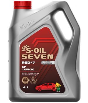 Моторное масло S-OIL SEVEN RED #7 SP 10W-30, 4л