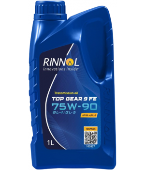 Трансмиссионное масло RINNOL TOP GEAR 9 FE 75W-90 GL-4/G-L5, 1л