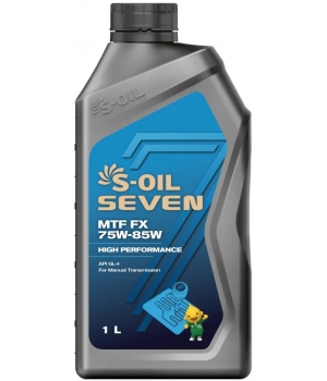 Трансмиссионное масло S-OIL SEVEN MTF FX 75W-85W, 1л