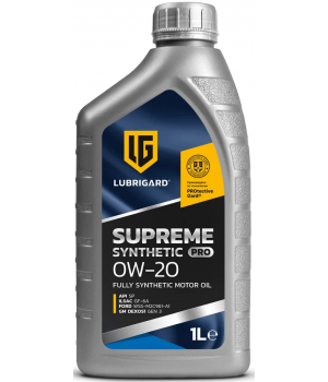 Моторное масло LUBRIGARD SUPREME SYNTHETIC PRO 0W-20, 1л