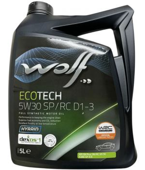 Моторное масло WOLF ECOTECH SP/RC D1-3 5W-30, 5л