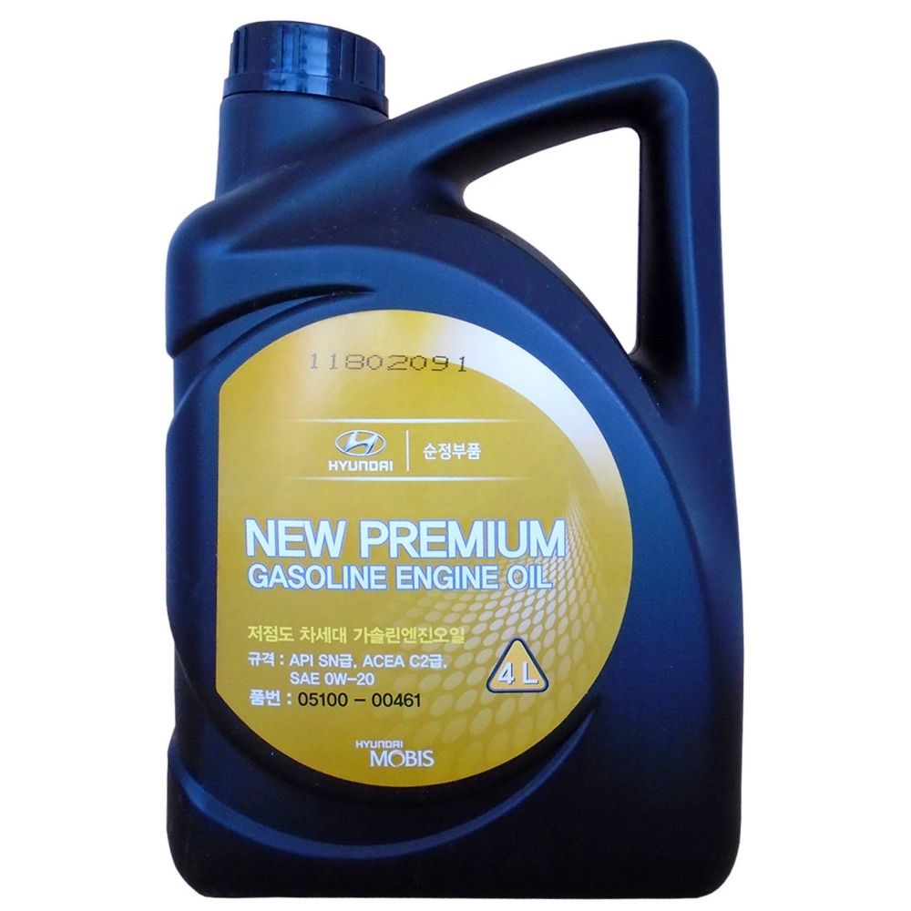 масло Hyundai/Kia New Premium Gasoline Engine Oil 0W-20, 4л .