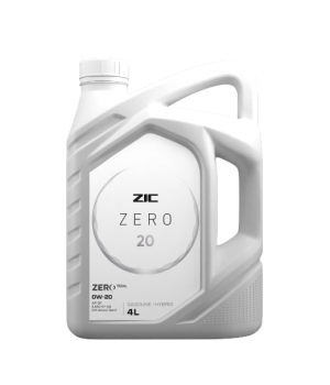 Моторное масло ZIC ZERO 20 0W-20, 4л