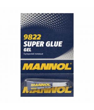 Гелевый суперклей MANNOL 9822 SUPER GLUE GEL, 3гр