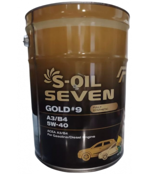 Моторное масло S-OIL SEVEN GOLD #9 A3/B4 5W-40​​​​​​​, 20л