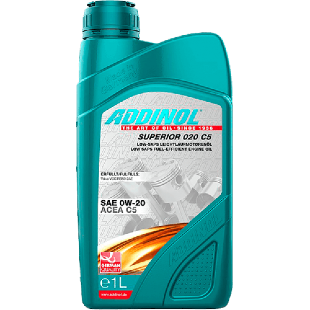 Моторное масло ADDINOL Superior 020 C5 0W-20, 1л