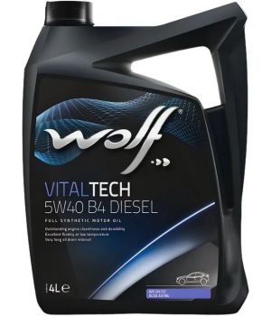 Моторное масло WOLF VITALTECH B4 DIESEL 5W-40, 4л
