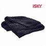 Полотенце для ухода за автомобилем ISKY, 40х40 см, микрофибра, черный, 500г/м2