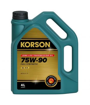 Трансмиссионное масло Korson FULL SYNTHETIC 75W⁠-⁠90 GL-4/5, 4л