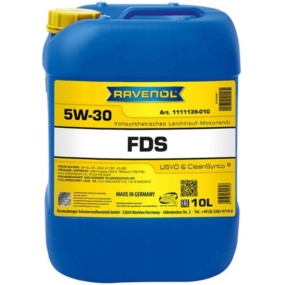 Моторное масло RAVENOL FDS 5W-30, 10л