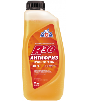 Антифриз-очиститель AGA-R30, -30 °С, готовый к применению, 1кг