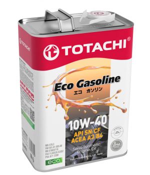 Моторное масло TOTACHI Eco Gasoline SN/CF 10W-40, 4л 