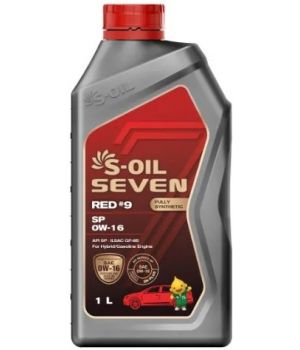 Моторное масло S-OIL SEVEN RED #9 SP 0W-16, 1л