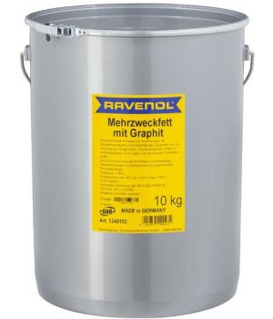 Смазка с графитом RAVENOL Mehrzweckfett m. Graphit, 10кг