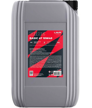 Моторное масло LAVR MOTO RIDE BASIC 4T 10W-40 SL, 20л