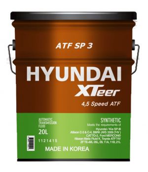 Трансмиссионное масло HYUNDAI XTeer ATF SP3, 20л