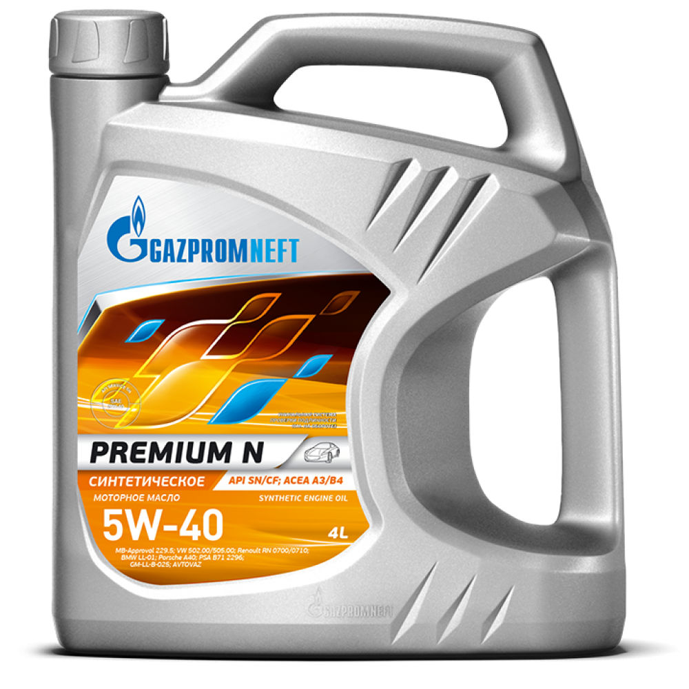 Моторное масло Gazpromneft Premium N 5W-40, 4л - цены и характеристики .