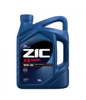 Моторное масло ZIC X5 10W-40 Diesel, 6 л.