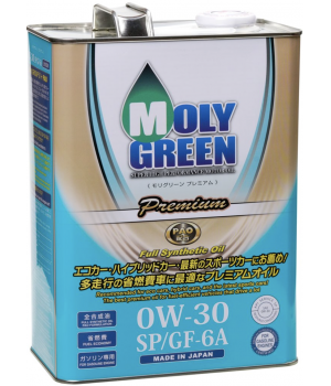 Моторное масло MolyGreen Premium SP/GF-6 0W-30, 4л