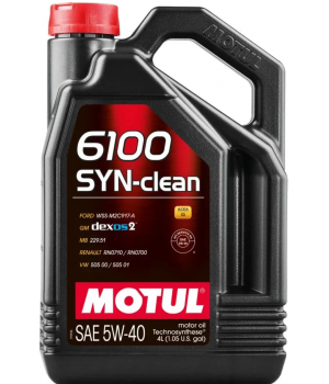 Моторное масло MOTUL 6100 SYN-clean 5W-40, 4л