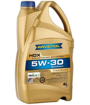 Моторное масло RAVENOL HDX 5W-30, 4л