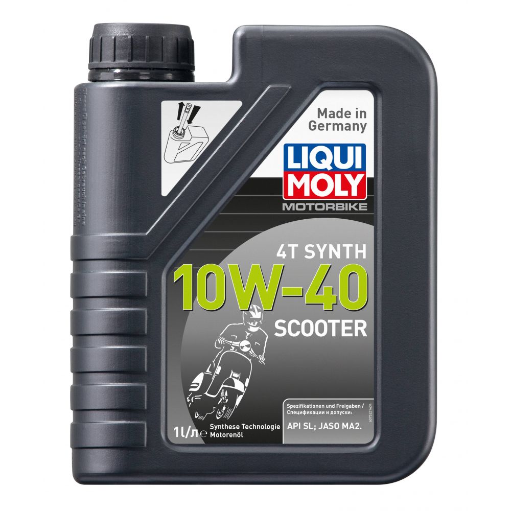Моторное масло для скутеров LIQUI MOLY НС Motorbike 4T Synth Scooter 10W-40, 1л