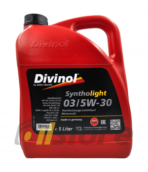 Моторное масло DIVINOL Syntholight 03 5W-30, 5л