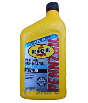 Моторное масло PENNZOIL Platinum High Mileage Vehicle SAE 5W-30, 0,946л