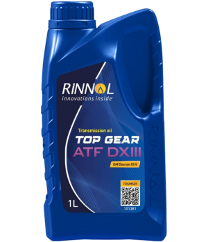 Трансмиссионное масло RINNOL TOP GEAR ATF DX III, 1л