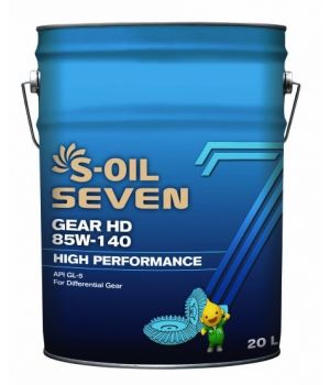 Трансмиссионное масло S-OIL SEVEN GEAR HD 85W-140, 20л