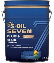 Моторное масло S-OIL SEVEN BLUE #9 CI-4/SL 10W-40, 20л