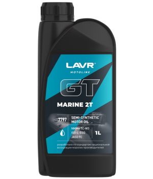 Моторное масло LAVR MOTO GT MARINE 2T, 1л