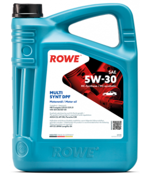 Моторное масло ROWE HIGHTEC MULTI SYNT DPF 5W-30, 5л