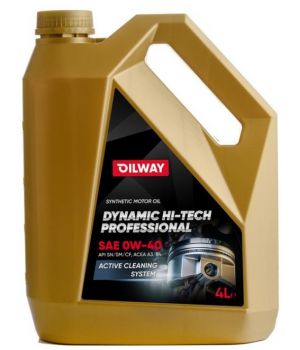 Моторное масло Oilway Dynamic Hi-Tech Professional 0W-40, 4л