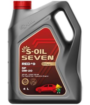Моторное масло S-OIL SEVEN RED #9 SP 0W-20, 4л