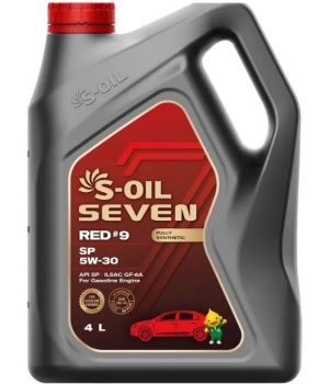 Моторное масло S-OIL SEVEN RED #9 SP 5W-30, 4л