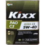 Моторное масло Kixx PAO C3 5W-40, 4л