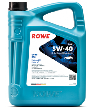 Моторное масло ROWE HIGHTEC SYNT RSi 5W-40, 5л