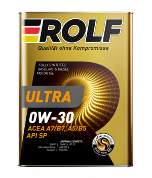 Моторное масло ROLF ULTRA 0W-30 A7/B7 SP, 4л