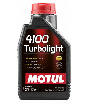 Моторное масло MOTUL 4100 Turbolight 10W-40, 1л