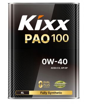 Моторное масло Kixx PAO1 SP 0W-40, 4л