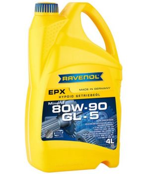 Трансмиссионное масло RAVENOL Getriebeoel EPX 80W-90 GL-5, 4л