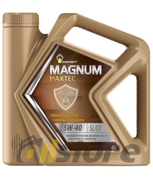 Моторное масло Rosneft Magnum Maxtec 5W-40 (РНПК), 4л