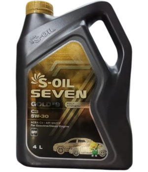 Моторное масло S-OIL SEVEN GOLD #9 C3 5W-30​​​​​​​, 4л