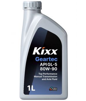 Трансмиссионное масло Kixx Geartec GL-5 80W-90, 1л