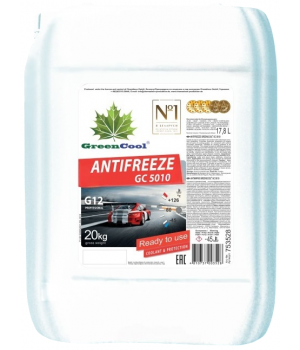 Антифриз красный GreenCool GC 5010 G12 (готовый), 20кг